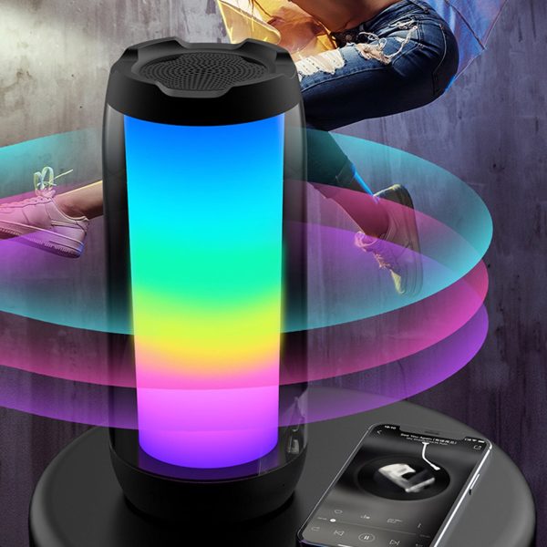 Upgrade 8-inches Mini Portable Speaker,Bluetooth 5.0 Wireless Speakers,15W Stereo Sound,TWS Pairing,Black - 图片 3