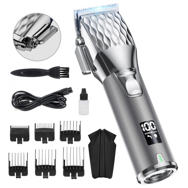 NEXPURE Hair Clippers for Men Professional,Cordless Rechargeable Barber Clippers Beard Trimmer, Home Haircut with LED Display