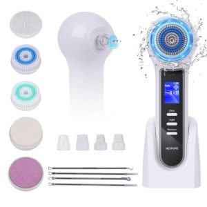 NEXPURE Facial Cleansing Brush - IPX7 Waterproof for Exfoliating, Massaging, and Deep Cleansing, White