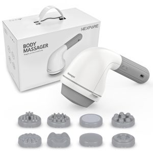 NEXPURE Cellulite Massager - Cordless Body Sculpting Machine, Deep Tissue Massage for Arms, Body, Buttocks, White