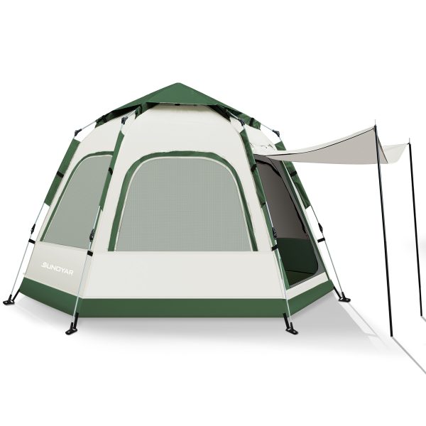 6-8 Person Tent with Removable Rain Fly and Carrying Bag, Waterproof, Easy Setup for Camping/Family Outdoor/Hiking/Backpacking/Beach
