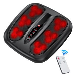 NEXPURE Foot Massager with Heat, Deep Kneading Heated Shiatsu Foot Massager with Remote Control, Relieve Muscle and Foot Fatigue