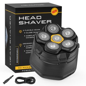 NEXPURE Head Shavers - 6D Head Shavers for Bald Men with LED Display, Hypoallergenic Wet/Dry Shaving Razor, Fast Shaving