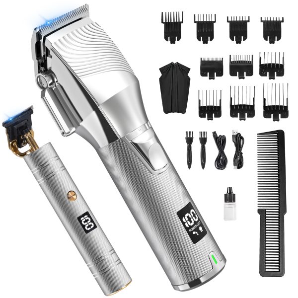 NEXPURE Hair Clippers,Professional Clippers and Trimmer Sets,Cordless Barber Clipper with High Battery Capacity,LED Display– for Men, Women, and Children