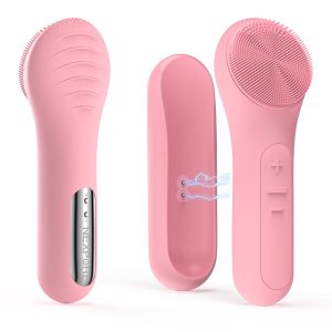 NEXPURE Face Scrubber,Upgraded Facial Cleansing Brush,Magnetic Rechargeable Silicone Face Brush for Cleansing, Exfoliating, Heating Massage,6 Speeds