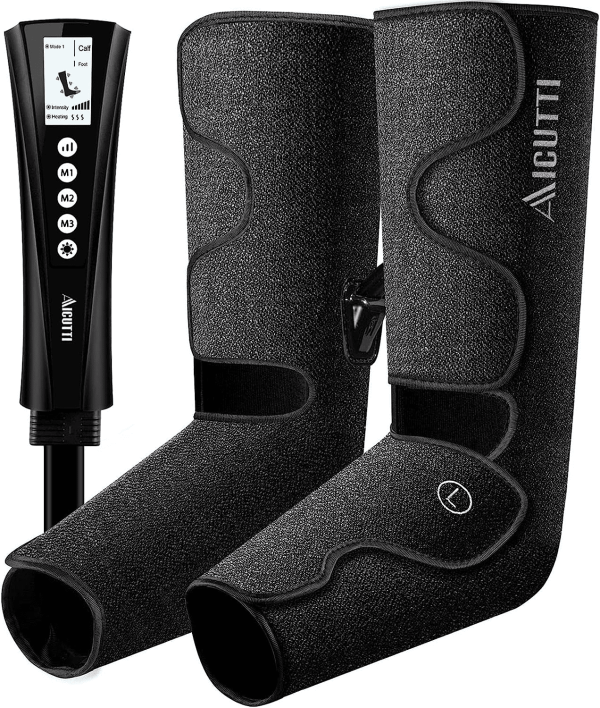 NEXPURE Leg Massager for Circulation, Foot and Calf Massager Machine with 5 Modes 4 Intensities, FSA and HSA Eligible, Gift for Women Men Dad Mom, Over Wide Size Leg Wraps Home Use