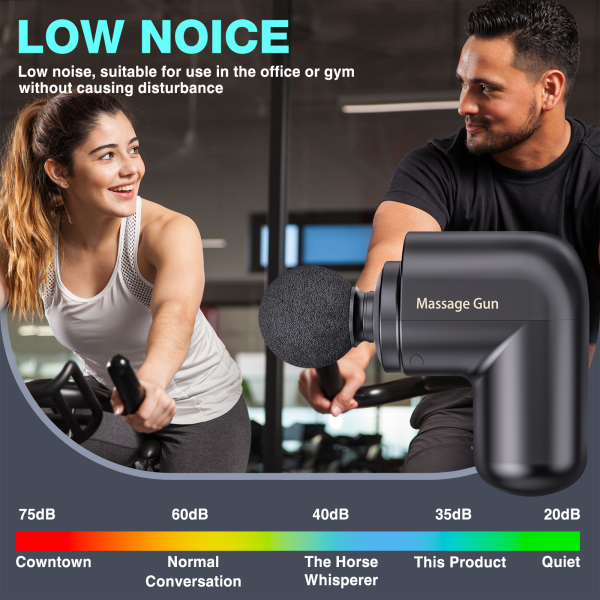 NEXPURE Massage Gun - Massage Gun Deep Tissue for Gym Office Home Post-Workout Recovery, Black - Image 2