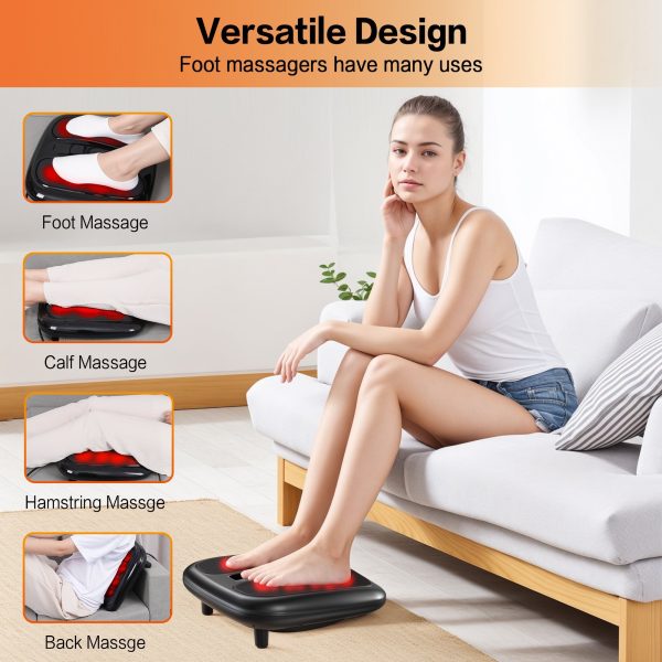 NEXPURE Foot Massager with Heat, Deep Kneading Heated Shiatsu Foot Massager with Remote Control, Relieve Muscle and Foot Fatigue - Image 2