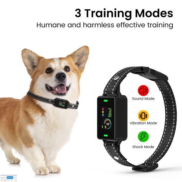 Dog Bark Collar, Anti Bark Collar for Large Medium Small Dogs Waterproof Rechargeable Beep Vibration Shock Mode. - 图片 5