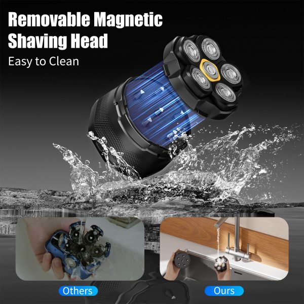NEXPURE Head Shavers - 6D Head Shavers for Bald Men with LED Display, Hypoallergenic Wet/Dry Shaving Razor, Fast Shaving - Image 2