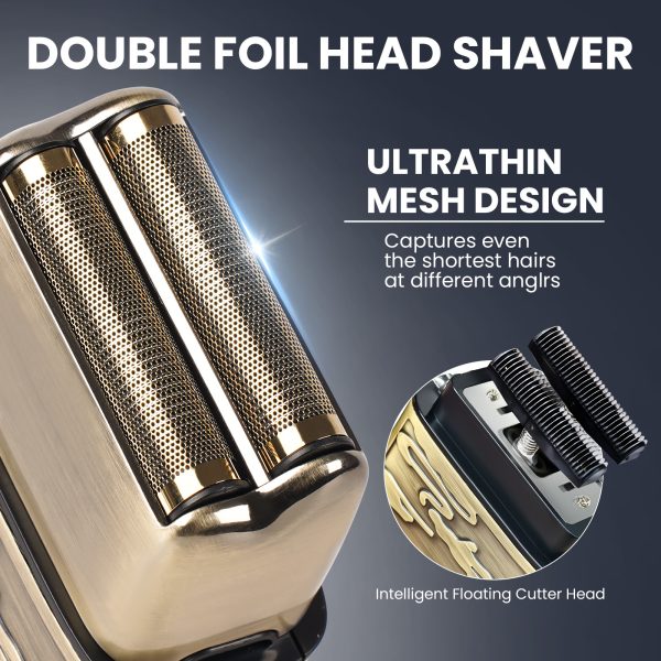 NEXPURE Hair Beard Trimmer Razor Shavers Grooming Kit, Electric Razor Shavers and Hair Clipper with LCD Display for Men Father Husband Birthday Gifts - 图片 2