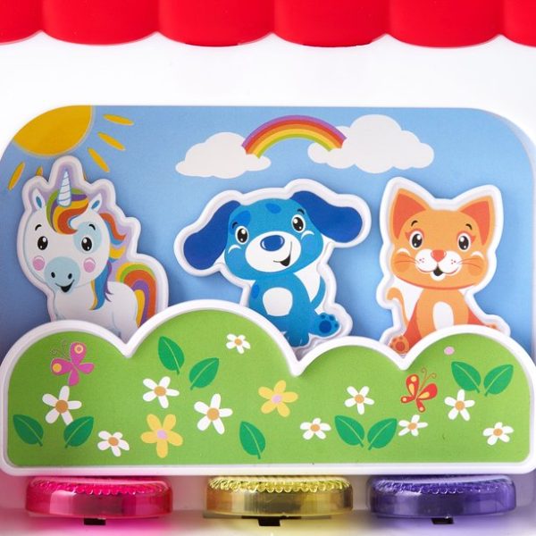 FEBFOXS Pet House, Shape Sorter, 6 activities, 5 PCS, 5.9" Height, Assembly Not Required, Multi-Color - 图片 2
