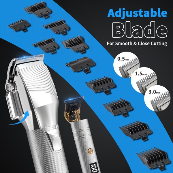NEXPURE Hair Clippers,Professional Clippers and Trimmer Sets,Cordless Barber Clipper with High Battery Capacity,LED Display– for Men, Women, and Children - 图片 3