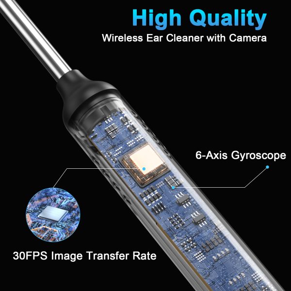 Ear Wax Removal,NEXPURE Ear Cleaner with 1080P HD Camera , Wirless Otoscope with 7 Pieces Set ,6 Replaceable Silicone Ear Picks for Ear Cleaning - 图片 3