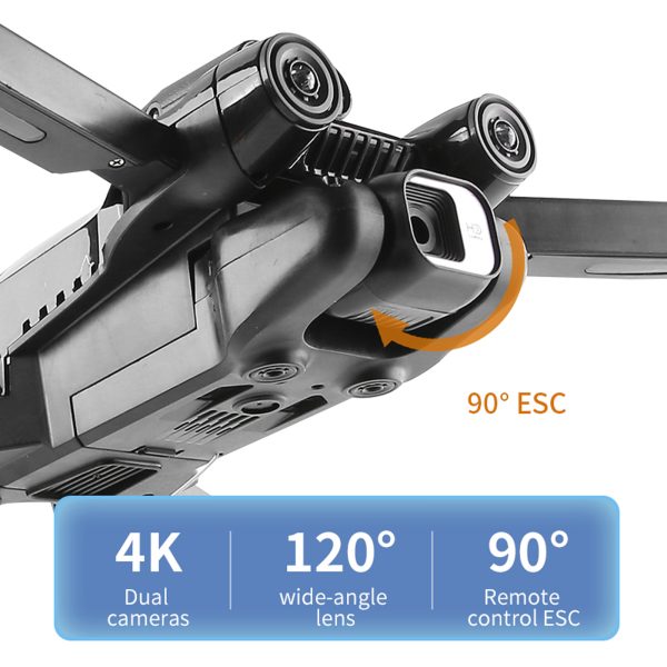 Febfoxs Drones with 4K Camera 1080P Drone, Foldable Drone Quadcopter for Adults and Beginners with 360° Active Obstacle Avoidance, Altitude Hold,Headless Mode, 2 Batteries - 图片 3