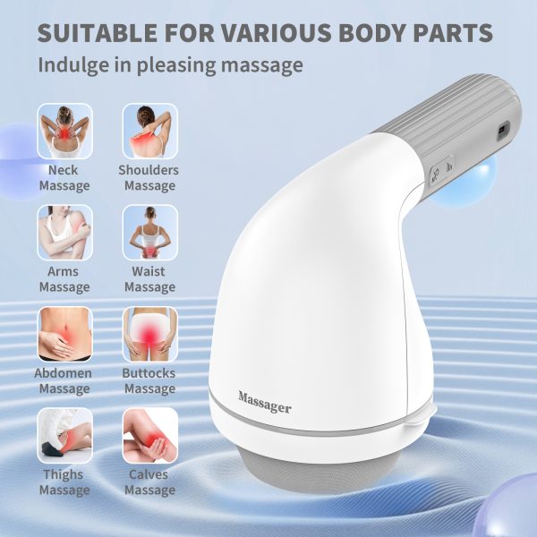 NEXPURE Cellulite Massager - Cordless Body Sculpting Machine, Deep Tissue Massage for Arms, Body, Buttocks, White - Image 3