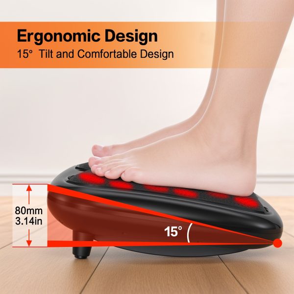 NEXPURE Foot Massager with Heat, Deep Kneading Heated Shiatsu Foot Massager with Remote Control, Relieve Muscle and Foot Fatigue - Image 3