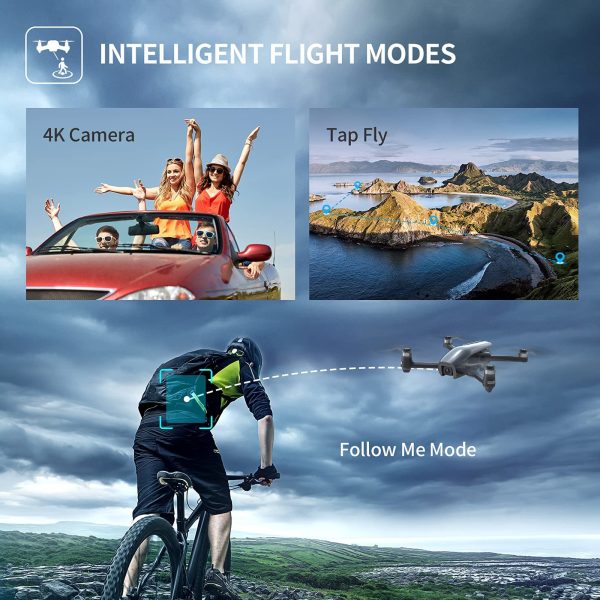 Direct Drones with Camera for Adults 4K, GPS Foldable RC Quadcopter with 5G WiFi Transmission, Optical Flow, Follow Me,Optical Flow Positioning, Auto Return Home - 图片 3