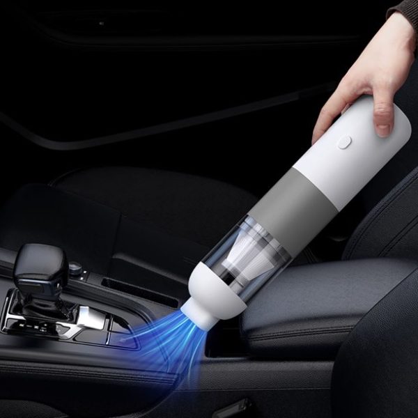 FEBFOXS Portable Car Vacuum 7kpa Handheld Vacuum Cordless Hand Vacuum Powerful Dustbuster Multi-purpose for Home Car, USB Charging & 2 in 1 Blowing and sucking - Image 3