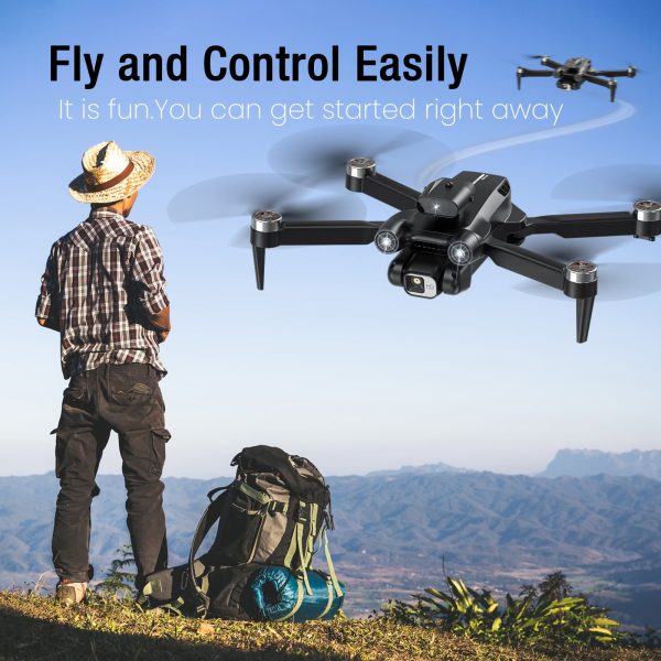 Upgrade FEBFOXS LH-X77PRO Kids Drone with Camera - 4K Camera and 1080P Drone, RC Quadcopter, Foldable for Adults and Beginners, 360° Active Obstacle Avoidance, Auto Return Home, 2 Batteries Included - 图片 3