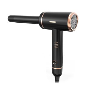 Direct Curling Irons, Cold Curling Iron with 1" Large Rotating Barrel & 3 Temps , Salon Curl Hair, Auto Shut-off, 30S Fast Heating, Curling Curler for Adjustable Temp Gold