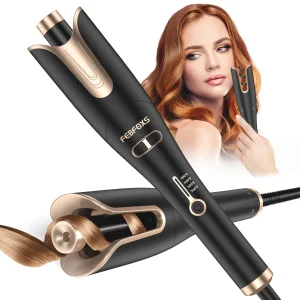 Direct Curling Irons,Curling Iron Professional with 2" Large Rotating Barrel & 4 Temps,Salon Curl Hair,30S Fast Heating,Gold