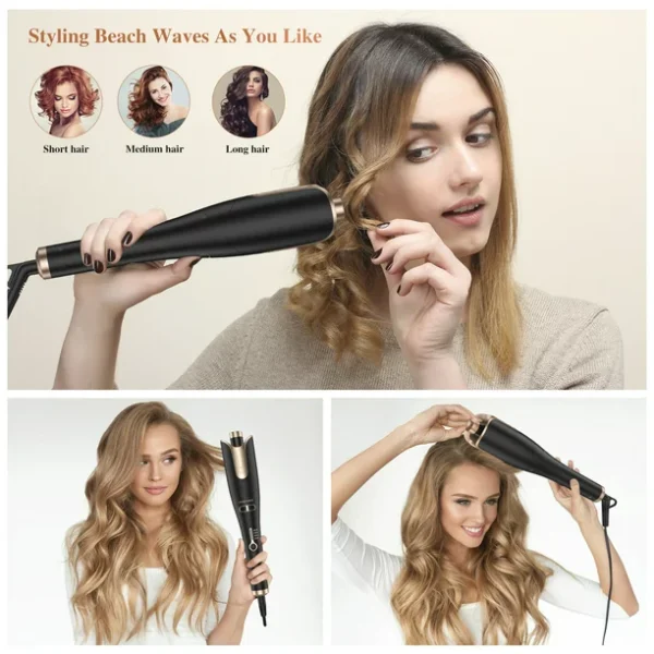 Direct Curling Irons,Curling Iron Professional with 2" Large Rotating Barrel & 4 Temps,Salon Curl Hair,30S Fast Heating,Gold - Image 8