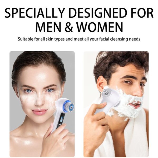 NEXPURE Facial Cleansing Brush - IPX7 Waterproof for Exfoliating, Massaging, and Deep Cleansing, White - Image 3