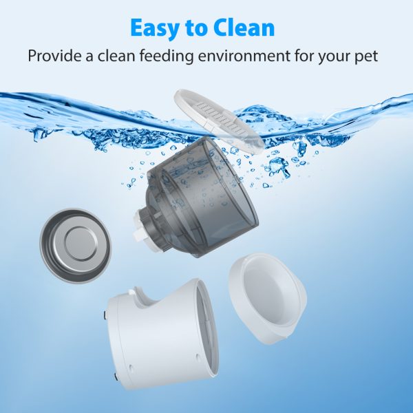 Automatic Cat Feeder, WiFi Automatic Cat Food Dispenser with 1080P Camera, Timed  Cat Feeder with APP Control for Remote Feeding, 6L Automatic Pet Feeder for Cat Dog - 图片 4