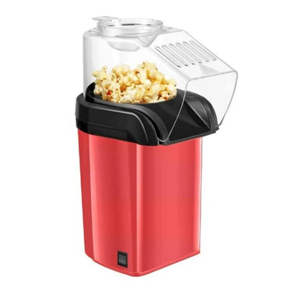 Febfoxs Popcorn Maker, Hot Air Popcorn Popper 1200w, BPA Free, No Oil, Diy Flavors, Food Grade Plastic