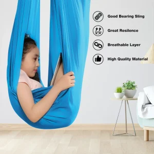 Sensory Swing for Kids with Special Needs Therapy Swing Cuddle Swing Indoor Outdoor Kids Swing Hammock for Child & Adult with Asperger, Autism, ADHD, Sensory Integration