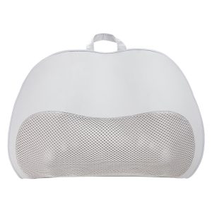 Direct Back Massager - Shiatsu Deep Tissue Kneading Massage Pillow with Heat for Pain Relief - Home Office and Car Use - Gray