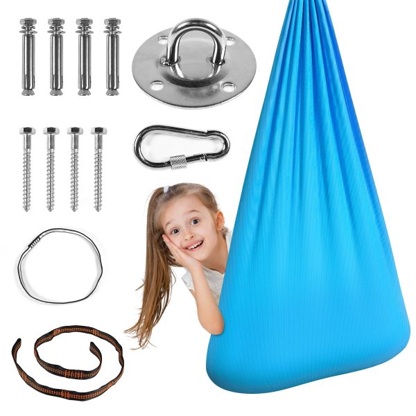 Sensory Swing for Kids with Special Needs Therapy Swing Cuddle Swing Indoor Outdoor Kids Swing Hammock for Child & Adult with Asperger, Autism, ADHD, Sensory Integration - Image 2