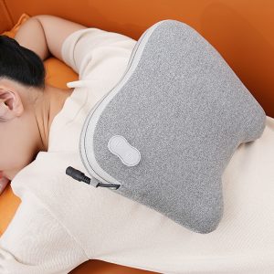 Direct Back Massager - Shiatsu Neck Massager - Deep Tissue Massage Pillow with Heat for Muscle Pain Relief - Gray