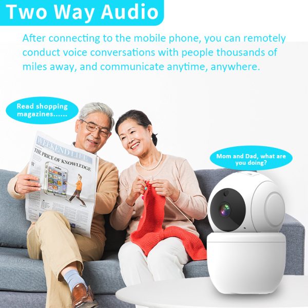 3MP Pet Camera, Baby Monitorwith Phone App with AI Motion Detection, 2-Way Talk, White - Image 2