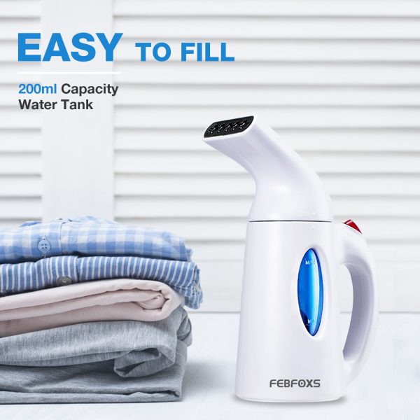 Upgrade FEBFOXS Home Steamer for Clothes,700w Portable Garment Steamer,Auto Shut-off Function,Wrinkles/Steam/Soften/Clean/Sterilize,White - 图片 3