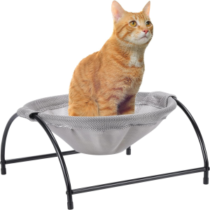 Cat Hammock, Cat Hammock Bed for Puppy and Kitty, Removable Cat Bed, Hanging Elevated Cat Nest, Suitable for Indoor Outdoor