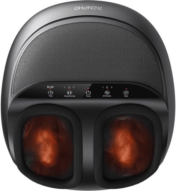 NEXPURE Foot Massager, Shiatsu Foot Massager Machine with Deep Kneading, Delivers Relief for Tired Muscles and Plantar Fasciitis, Fits Feet Up to Men Size 12