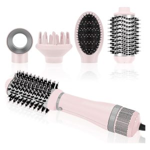 FEBFOXS  Professional Hair Brush, Hair Brush Styler with Auto Curler
