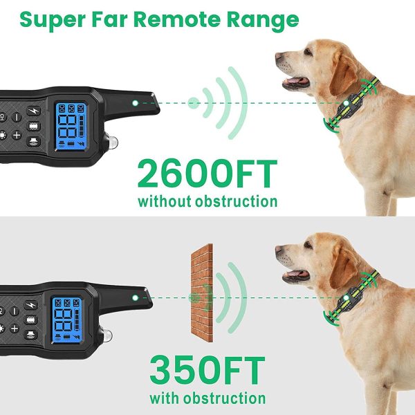Upgrade Febfoxs Dog Training Collars,  3 Modes Beep Vibration Shock, IPX7 Waterproof, LED Light, USB Charging, Perfect for Training Small Medium Large Dogs - 图片 2