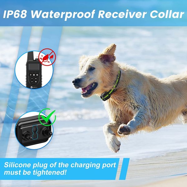 Upgrade Febfoxs Dog Training Collars,  3 Modes Beep Vibration Shock, IPX7 Waterproof, LED Light, USB Charging, Perfect for Training Small Medium Large Dogs - 图片 3