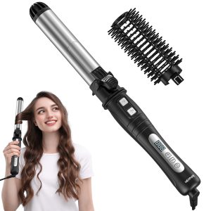 NEXPURE Curling Iron,Automatic Rotating Curling Iron with Ceramic Coating, Hair Curler for All Hair Types,Anti-scalding & Quick Styling