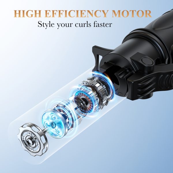 NEXPURE Curling Iron,Automatic Rotating Curling Iron with Ceramic Coating, Hair Curler for All Hair Types,Anti-scalding & Quick Styling - Image 3