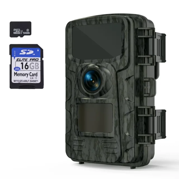 SUNOYAR Trail Camera, 20MP 1080P HD Game Camera with Night Vision & 16GB TF Card, Wildlife Waterproof Hunting Camera Wildgame, Hunting Trail Monitors