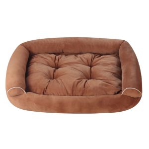 Dog Bed Sofa for Small Medium Dogs, Pet Couch Bed, Cat Bed for Indoor Cats, Fluffy Dog Bed, Washable Cat Beds for Medium Small Dogs & Cats Brown