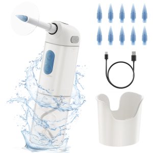 NEXPURE Ear Wax Removal-Water Powered Ear Wax Removal Kit with 4 Pressure Modes Ear Cleaning Kit with LED Display, Basin & 10 Tips
