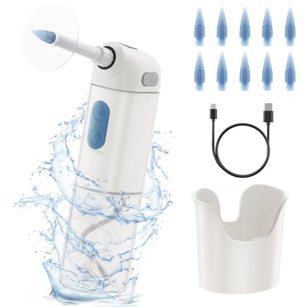 NEXPURE Ear Wax Removal-Water Powered Ear Wax Removal Kit with 4 Pressure Modes Ear Cleaning Kit with LED Display, Basin & 10 Tips