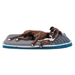 Large Dog Bed, Dog Bed Sofa with Pillow Removable Machine Washable Plush Cover Non-Slip Bottom, Soft Pet Beds for Large Medium