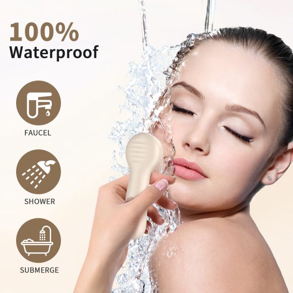 NEXPURE Facial Cleansing Brush,IPX7 Waterproof Sonic Face Brush for All Skin Types,Electric Silicone Face Scrubber for Deep Cleansing and Exfoliation - Image 2