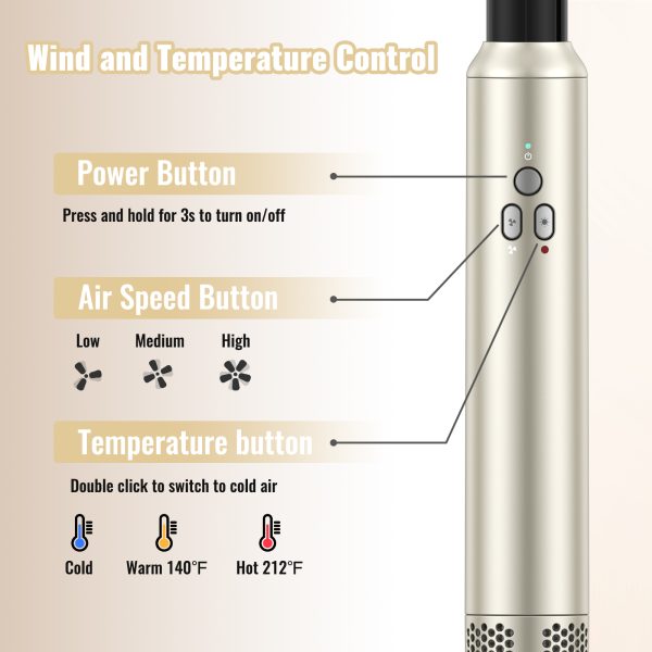 NEXPURE Blow Dryer Brush,6 in 1 Hair Styler with 110,000 RPM High-Speed Negative Ionic Hair Dryer,Hot Air Brush,Wrap Curlers,Straightener Brush,Professional Hair Dryer Brush for Hair Styling - 图片 3